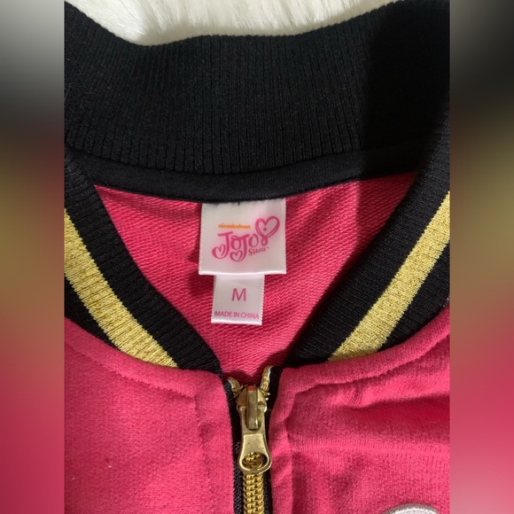 JoJo Siwa pink sweater with zipper - Picture 3 of 7